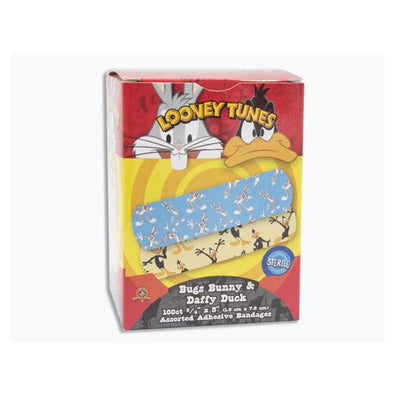 Bandage Patch Plastic 2x3" Looney Tunes 50/Box, 12 BX/CA - Surgical Supplies NY